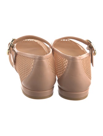 Stuart Weitzman Mesh Mary Jane Flats