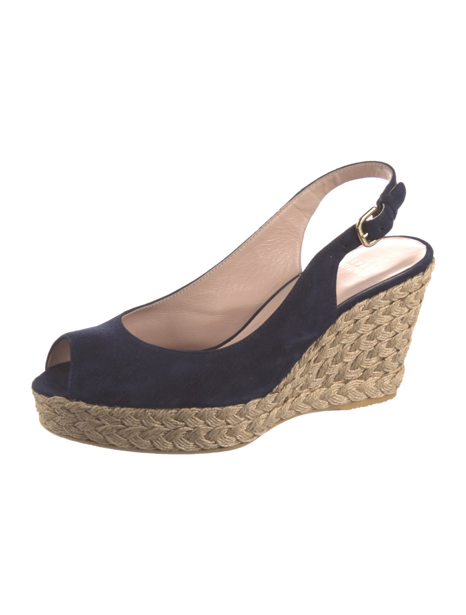 Stuart Weitzman Suede Animal Print Slingback Pumps