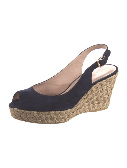 Stuart Weitzman Suede Animal Print Slingback Pumps