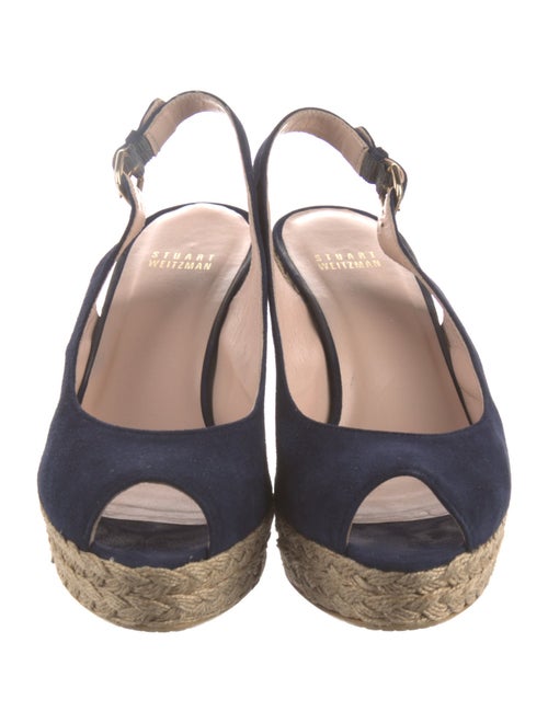 Stuart Weitzman Suede Animal Print Slingback Pumps