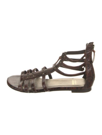 Stuart Weitzman Leather Gladiator Sandals