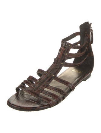 Stuart Weitzman Leather Gladiator Sandals