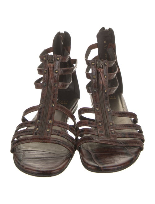 Stuart Weitzman Leather Gladiator Sandals