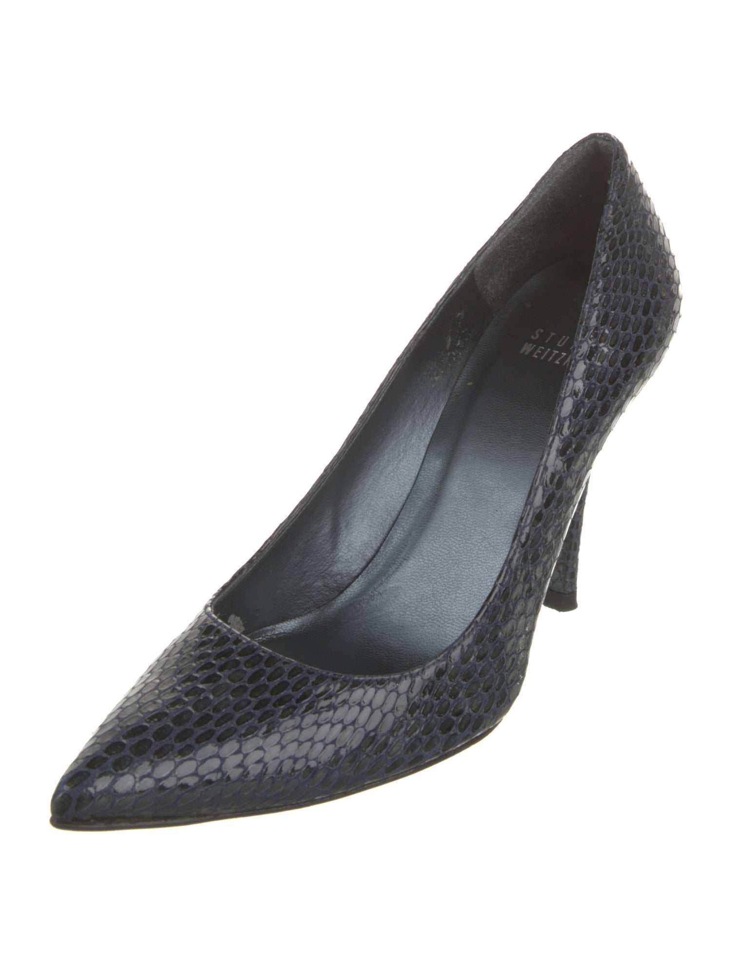 Stuart Weitzman Embossed Leather Pumps w/ Tags