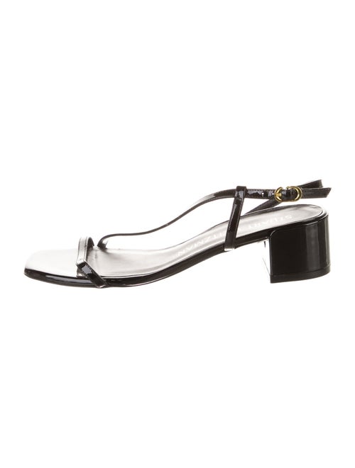 Stuart Weitzman Patent Leather Slingback Sandals