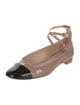 Stuart Weitzman Patent Leather Colorblock Pattern Flats