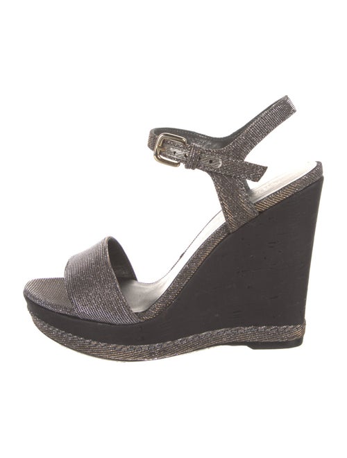 Stuart Weitzman Glitter Slingback Sandals