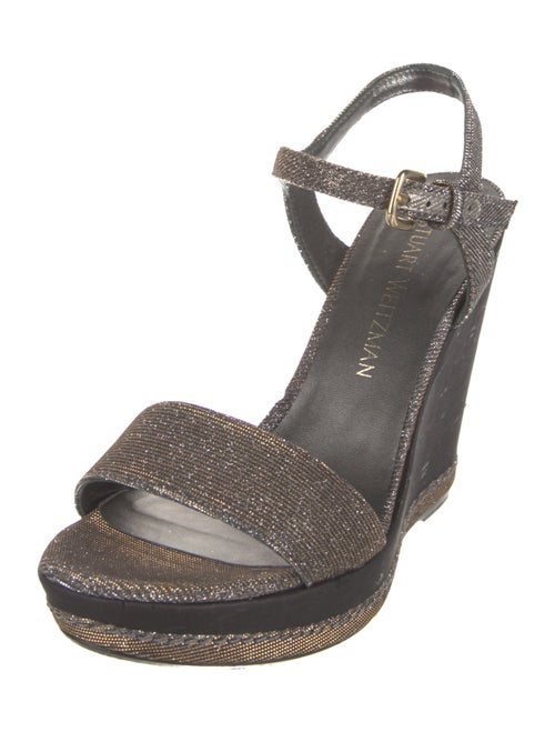 Stuart Weitzman Glitter Slingback Sandals