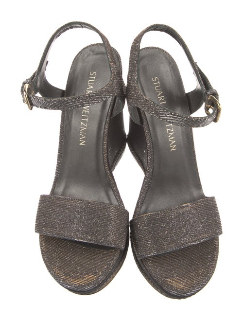 Stuart Weitzman Glitter Slingback Sandals