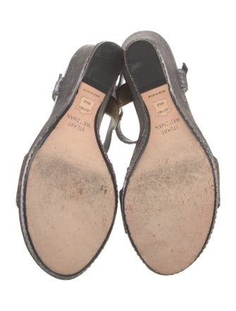 Stuart Weitzman Glitter Slingback Sandals