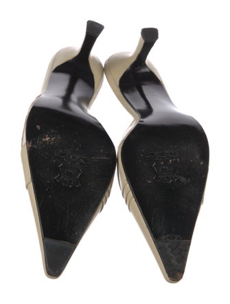 Stuart Weitzman Leather Mesh Accents Mules