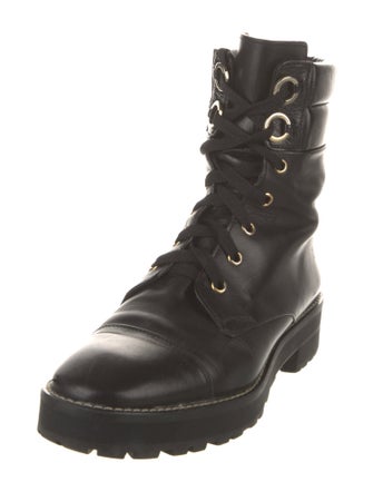 Stuart Weitzman Leather Combat Boots