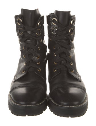Stuart Weitzman Leather Combat Boots
