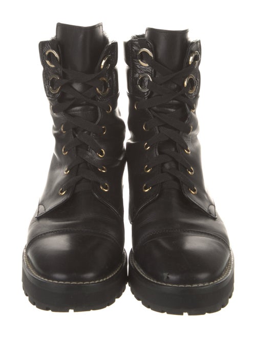 Stuart Weitzman Leather Combat Boots