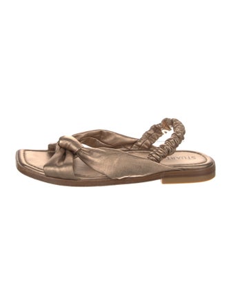 Stuart Weitzman Leather Slingback Sandals