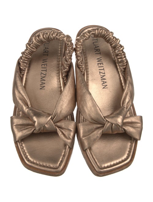 Stuart Weitzman Leather Slingback Sandals