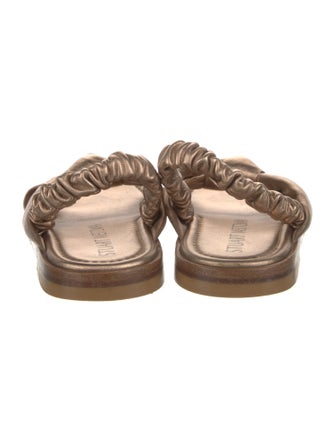 Stuart Weitzman Leather Slingback Sandals