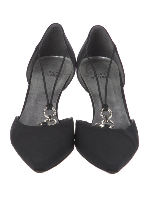 Stuart Weitzman Crystal Embellishments D'Orsay Pumps