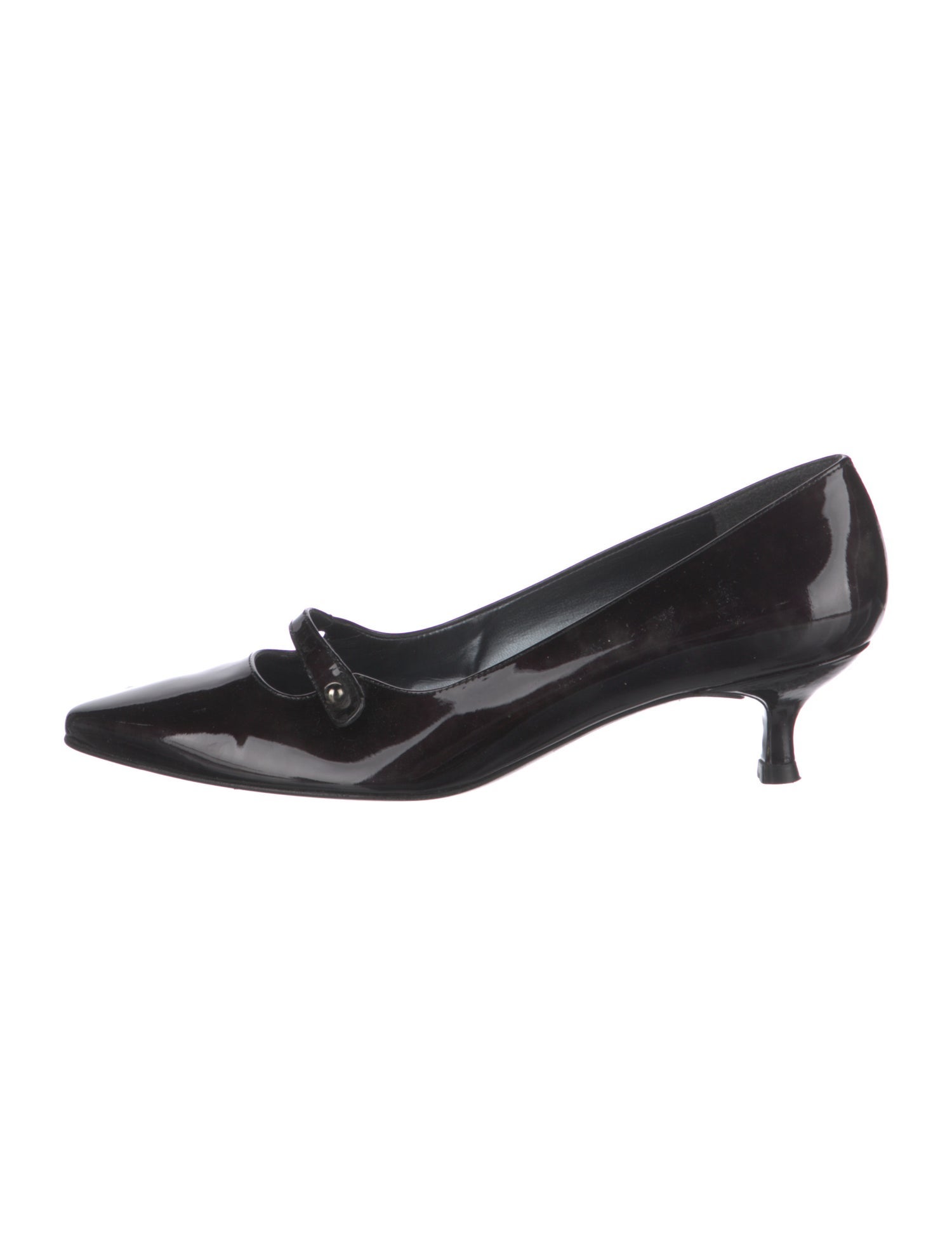 Stuart Weitzman Patent Leather Bow Accents Pumps
