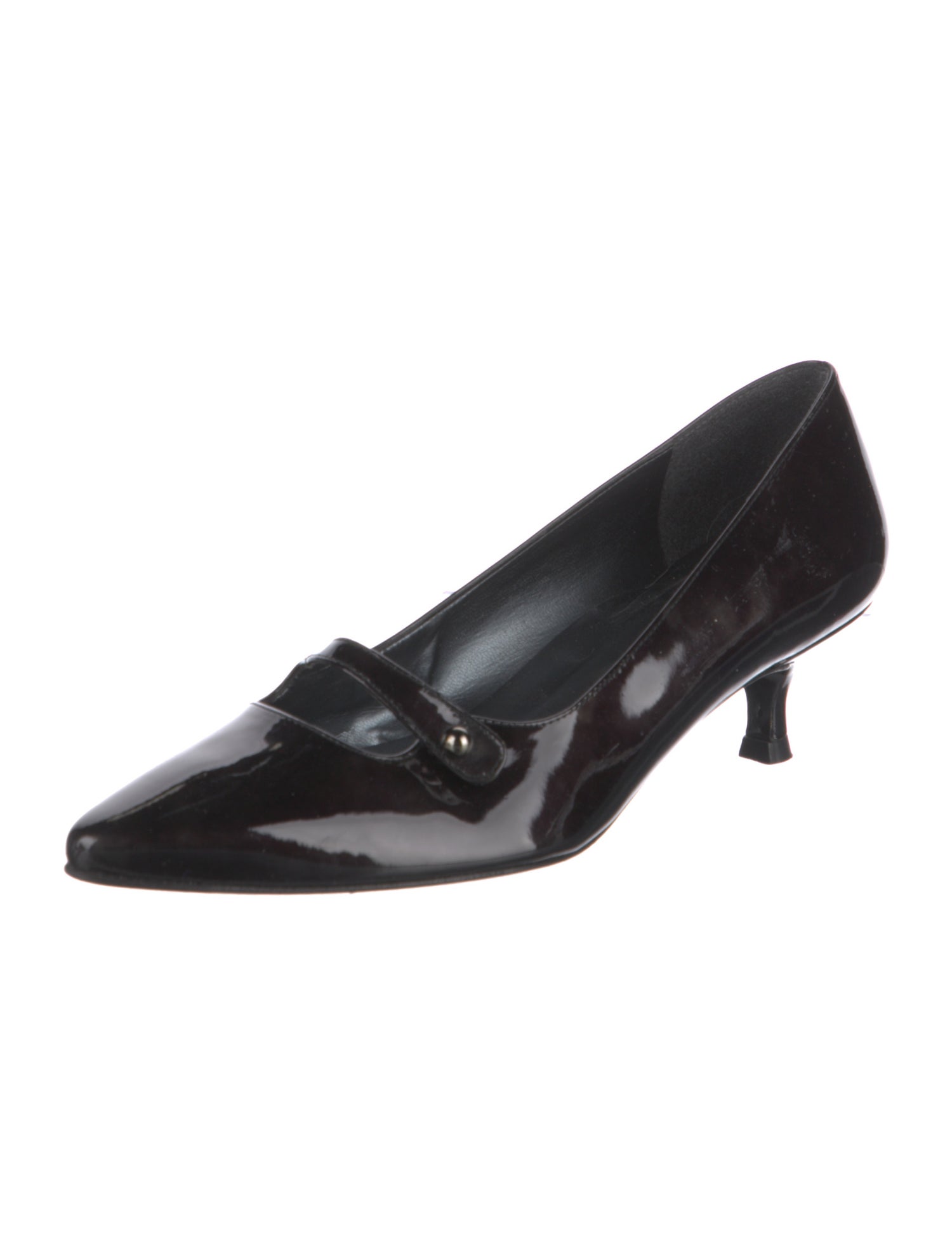 Stuart Weitzman Patent Leather Bow Accents Pumps