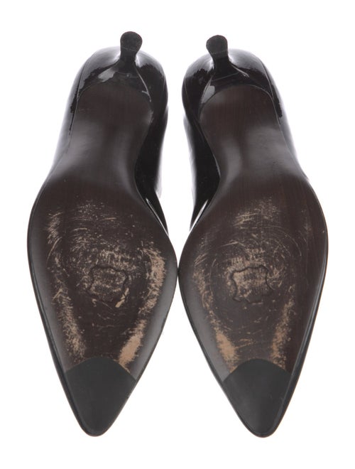 Stuart Weitzman Patent Leather Bow Accents Pumps