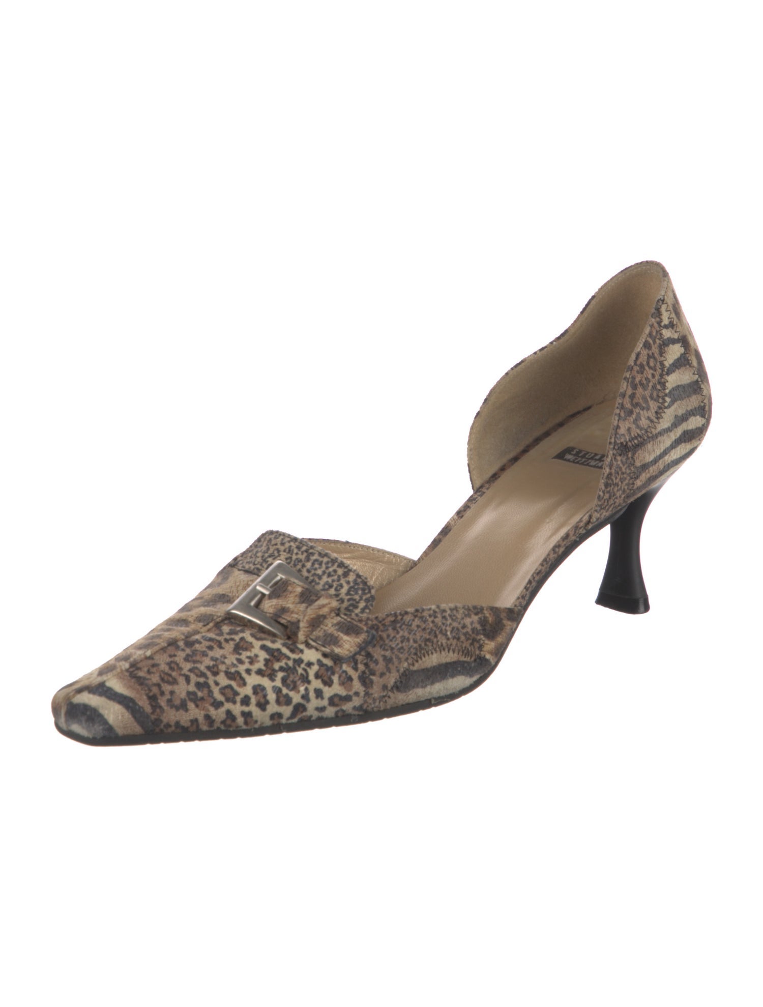 Stuart Weitzman Animal Print D'Orsay Pumps