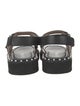 Stuart Weitzman Leather Studded Accents Slingback Sandals