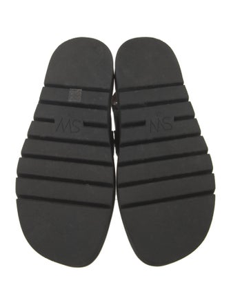 Stuart Weitzman Leather Studded Accents Slingback Sandals