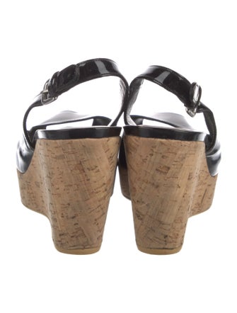 Stuart Weitzman Patent Leather Slingback Pumps