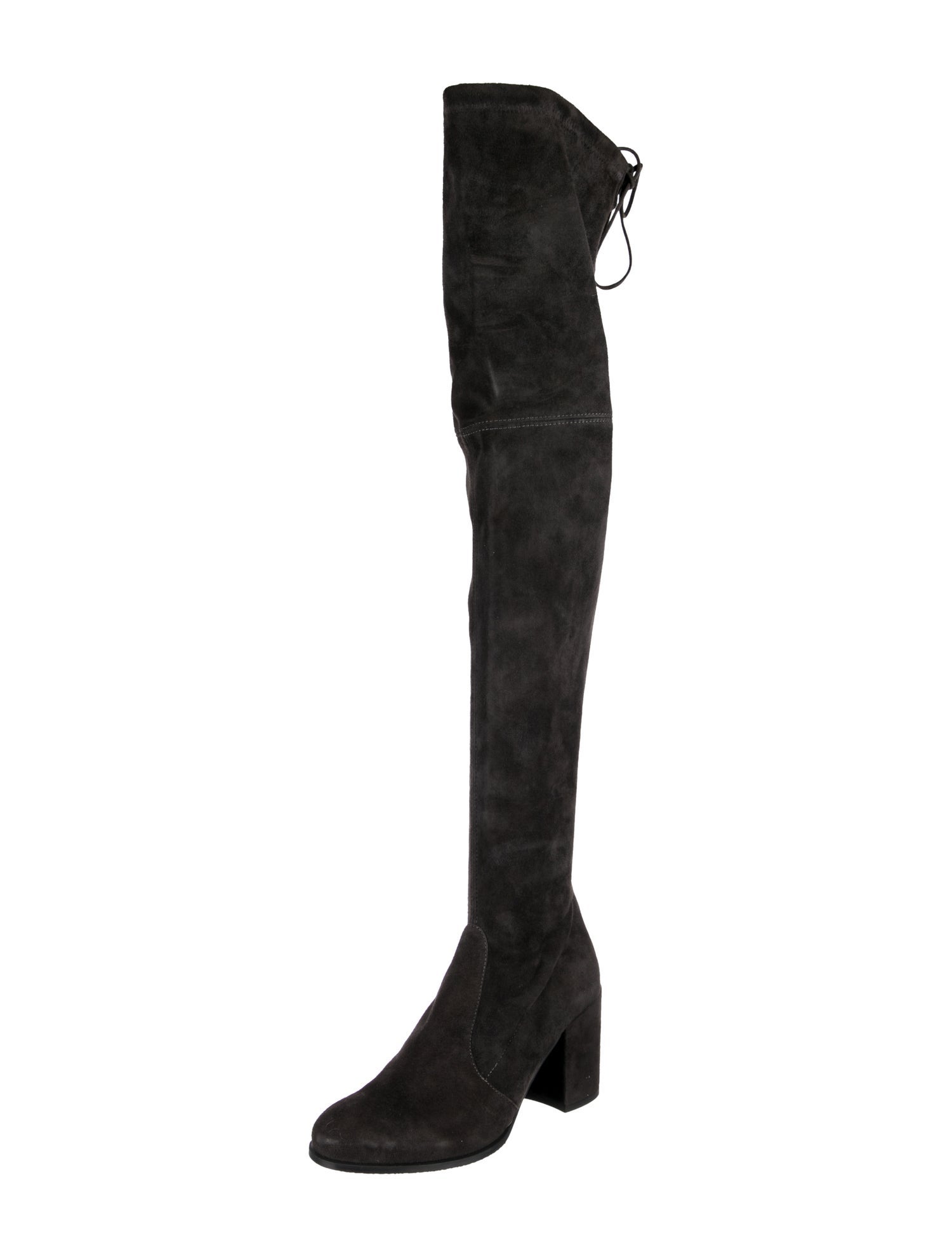 Stuart Weitzman Suede Lace-Up Boots