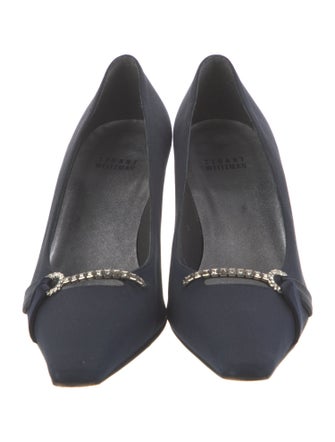 Stuart Weitzman Crystal Embellishments Pumps
