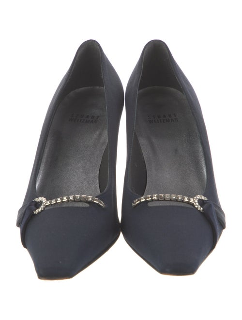 Stuart Weitzman Crystal Embellishments Pumps