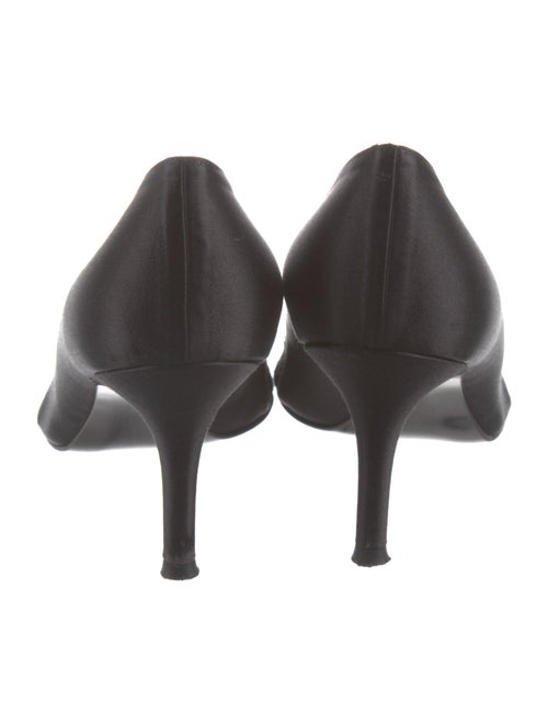 Stuart Weitzman Satin Crystal Embellishments Pumps