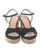 Stuart Weitzman Suede Braided Accents Espadrilles