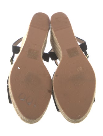 Stuart Weitzman Suede Braided Accents Espadrilles
