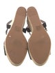 Stuart Weitzman Suede Braided Accents Espadrilles