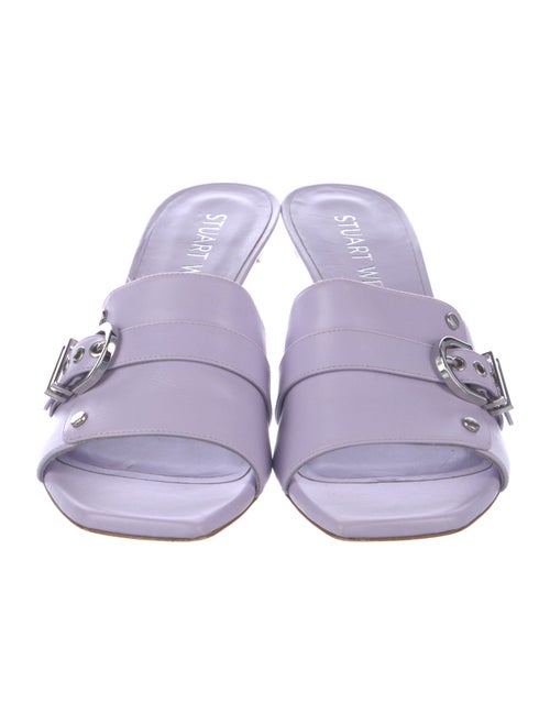 Stuart Weitzman Leather Slides