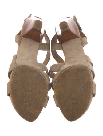 Stuart Weitzman Suede Slingback Sandals