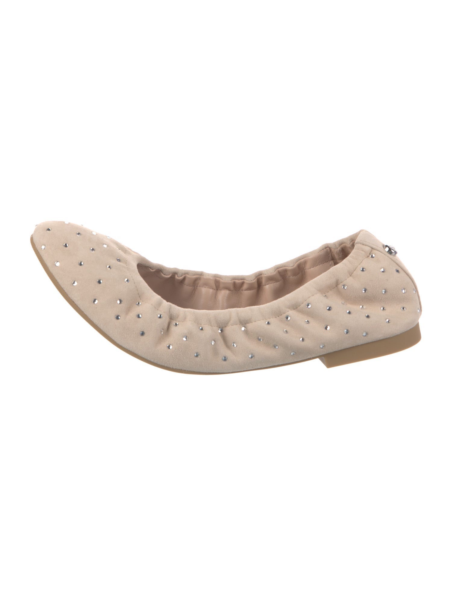 Stuart Weitzman Suede Crystal Embellishments Flats w/ Tags