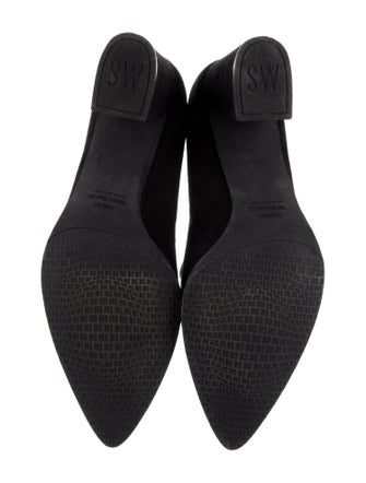 Stuart Weitzman Suede Tassel Accents Pumps