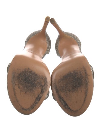 Stuart Weitzman Glitter Glitter Accents Sandals