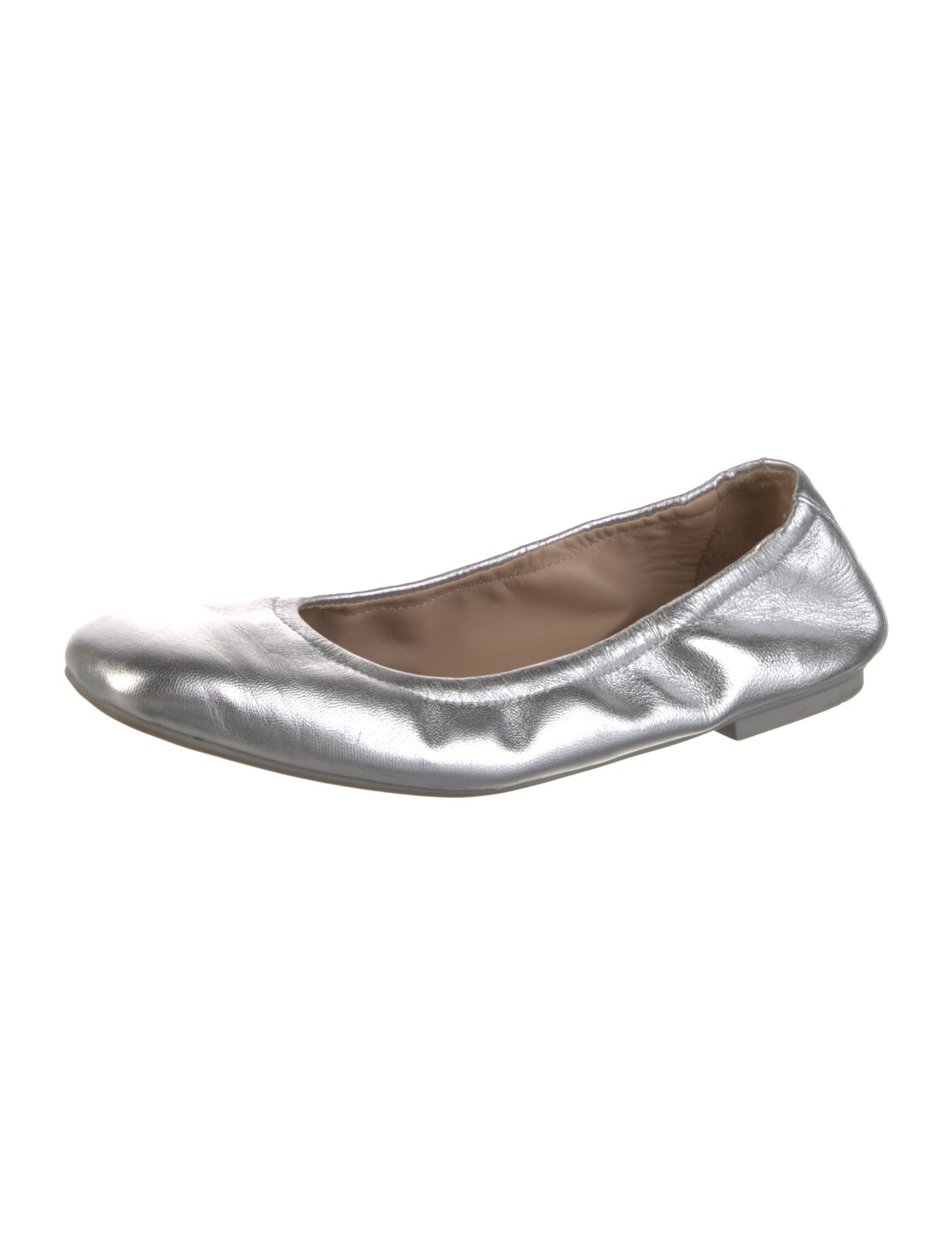 Stuart Weitzman Leather Bow Accents Ballet Flats