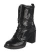 Stuart Weitzman Patent Leather Combat Boots