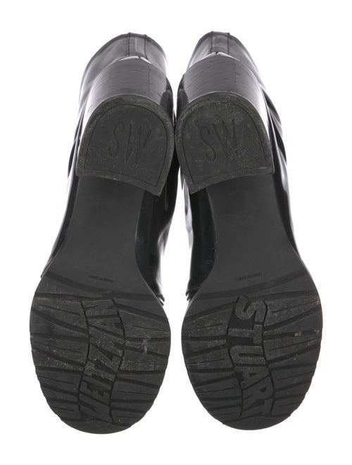 Stuart Weitzman Patent Leather Combat Boots