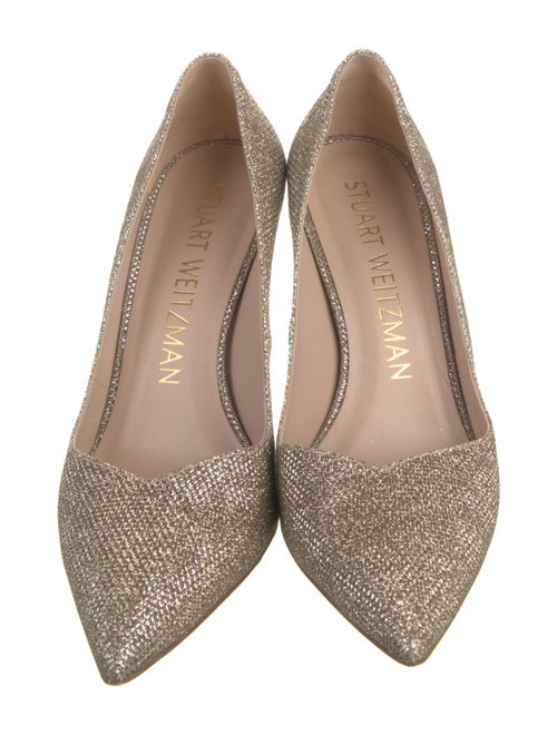 Stuart Weitzman Glitter Glitter Accents Pumps