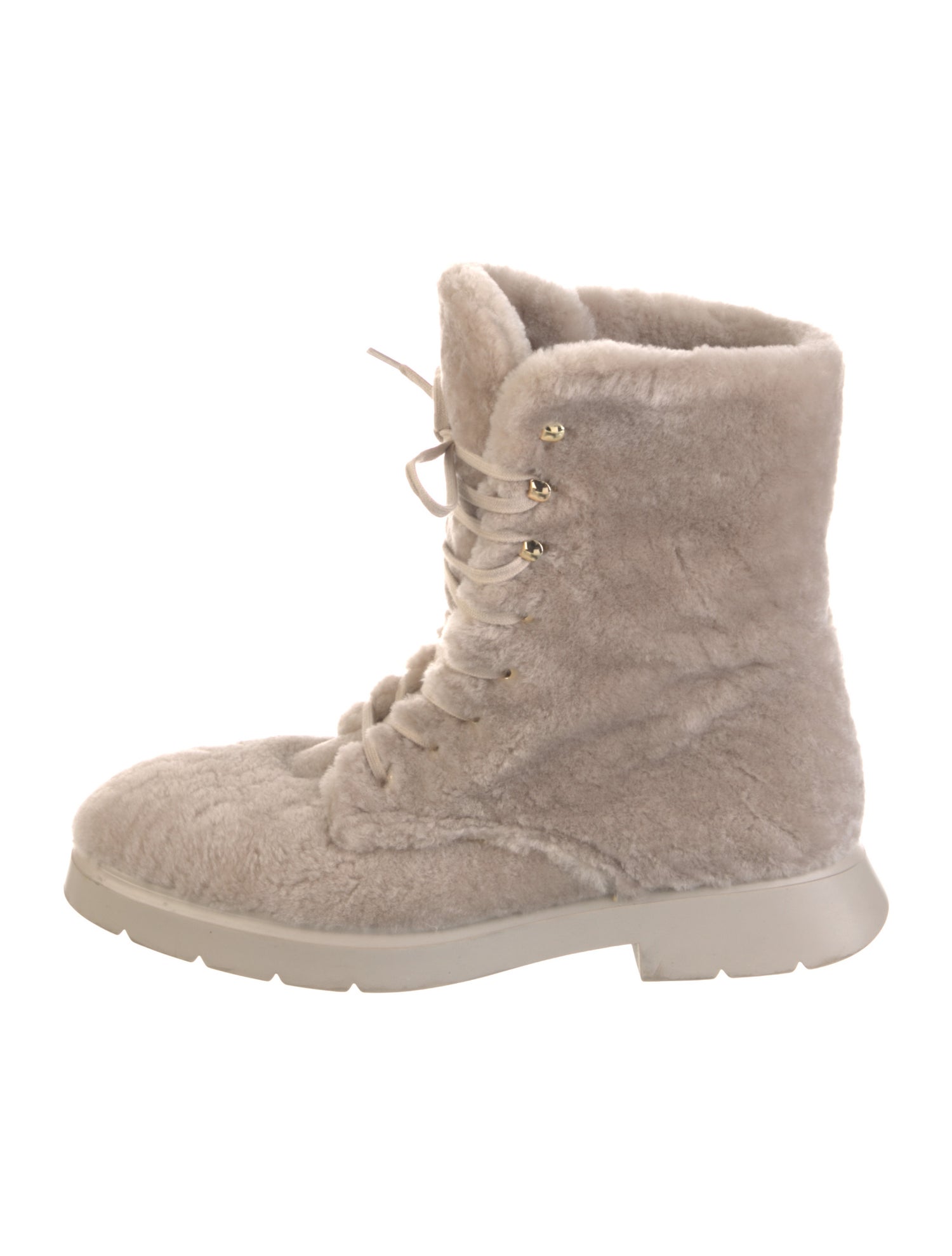 Stuart Weitzman Shearling Combat Boots