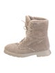 Stuart Weitzman Shearling Combat Boots