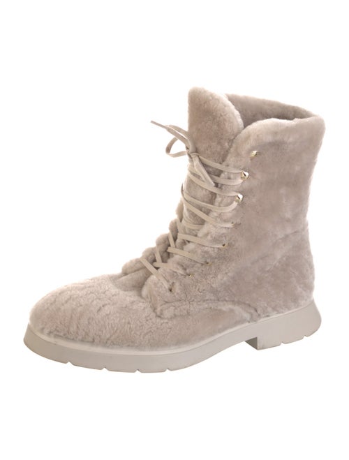 Stuart Weitzman Shearling Combat Boots