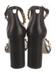 Stuart Weitzman Leather Studded Accents Sandals