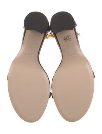 Stuart Weitzman Leather Studded Accents Sandals